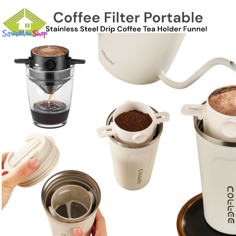 Filter Coffee Portable Dripper Penyaring Kopi Teh Cone