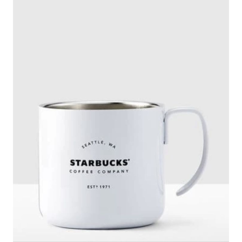 Starbucks Tumbler Bottle  Mug Stainless Steel White Original Starbucks