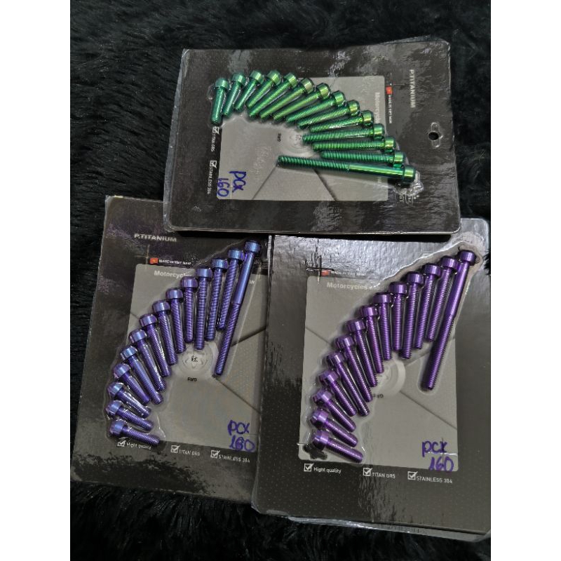 baut set titanium cvt pcx 160