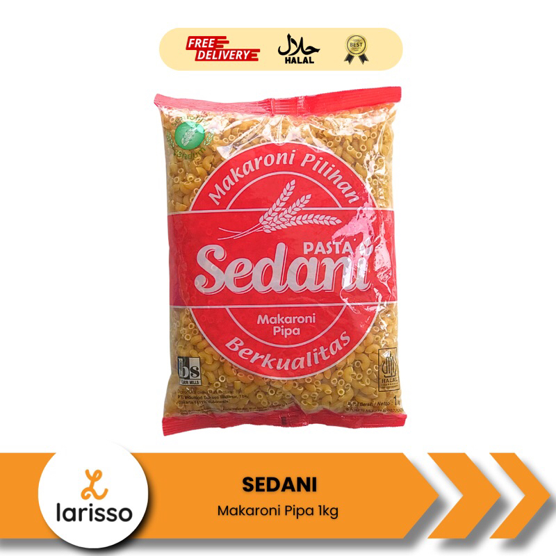 

Sedani Makaroni Pipa 1Kg - Pasta Macaroni Bentuk Pipa