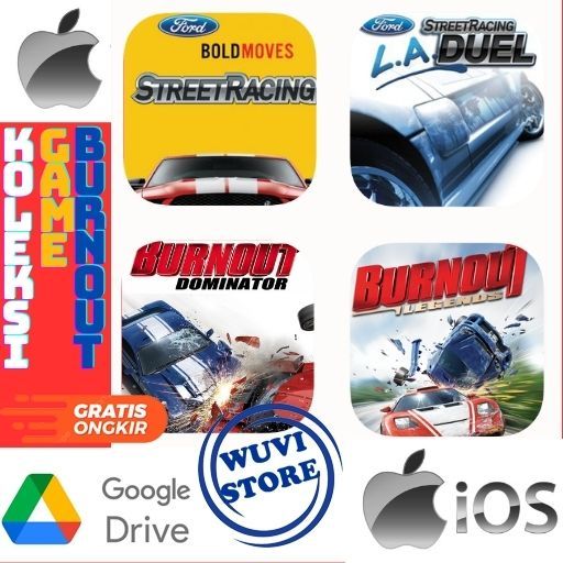 IOS Burnout PPSSPP Koleksi Game | Bisa di  IOS / Android / PC Plus Emulator | Beli 3 Gratis 1