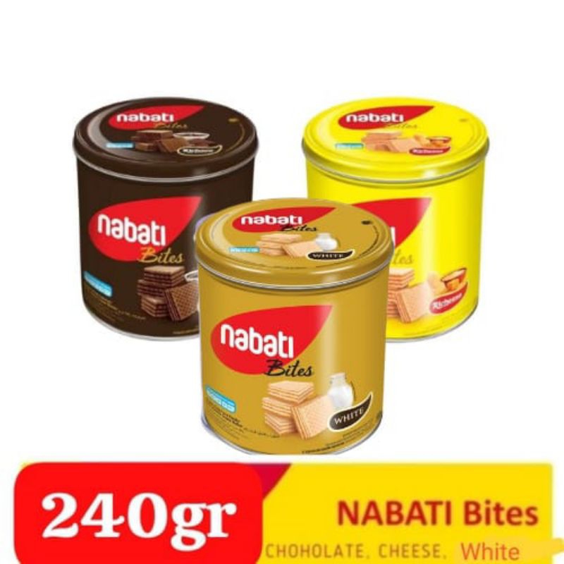 

Nabati Wafer Kaleng All Varian 240gr - WAFER NABATI