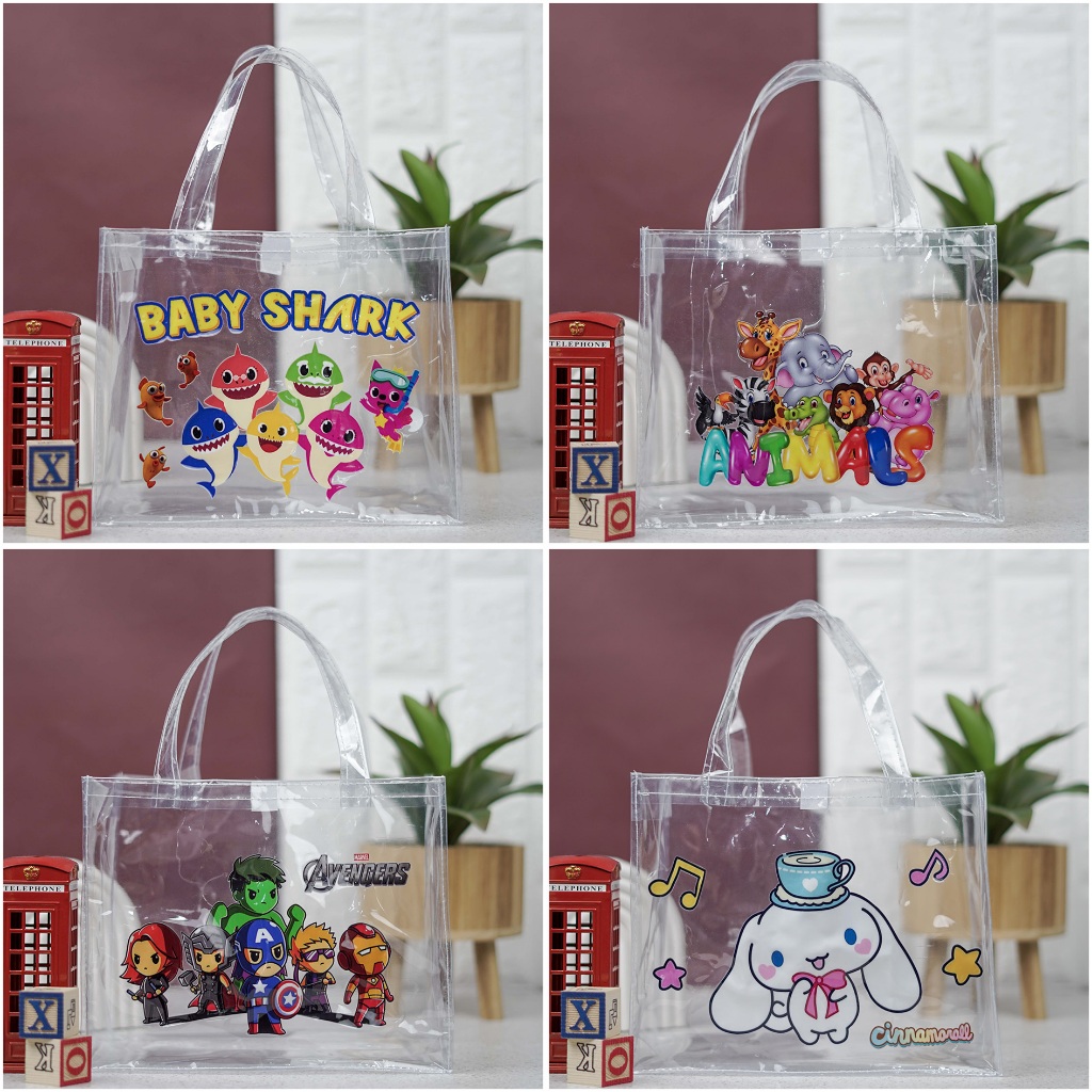 

Goodie Bag MIKA Print Transparan Karakter LANDSCAPE Ready Stok Tas Ultah, Tas Ulang tahun Anak