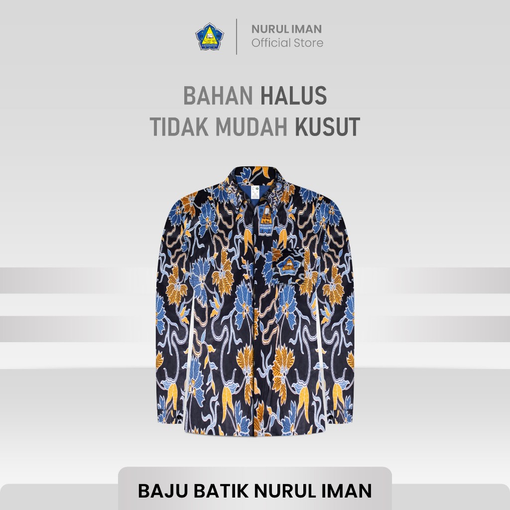 Kemeja Batik Nurul Iman Lengan Panjang Pria/Wanita