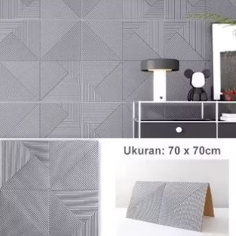 WALLPAPER FOAM 3D  70 X 70 CM