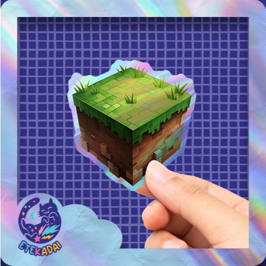 

Stiker Hologram Game Minecraft Blocks