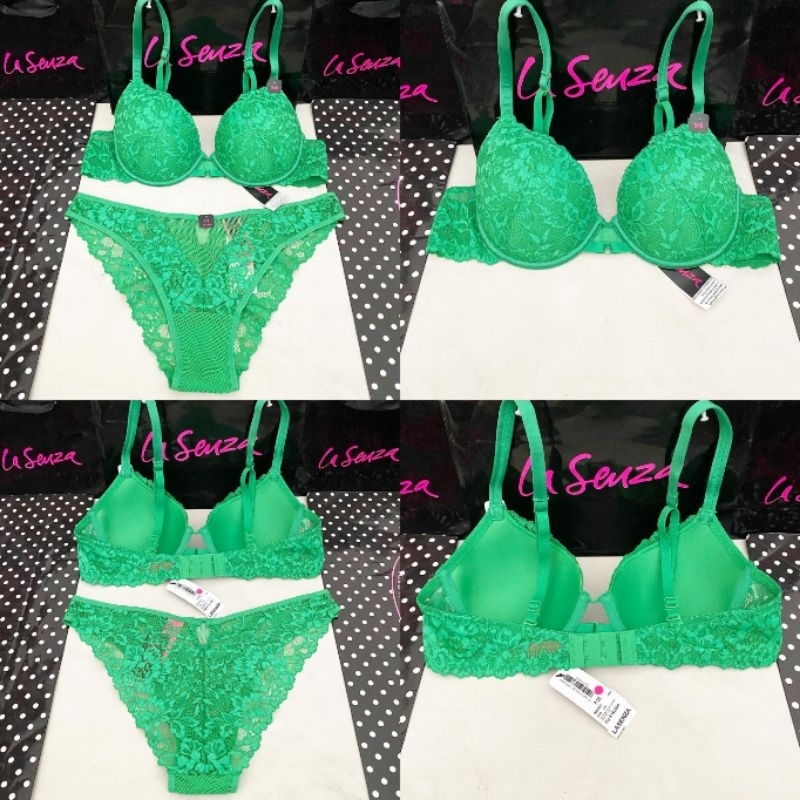 La Senza So Free Bra No Push Up Bra Wanita Green Bee 34B 38C 60263057