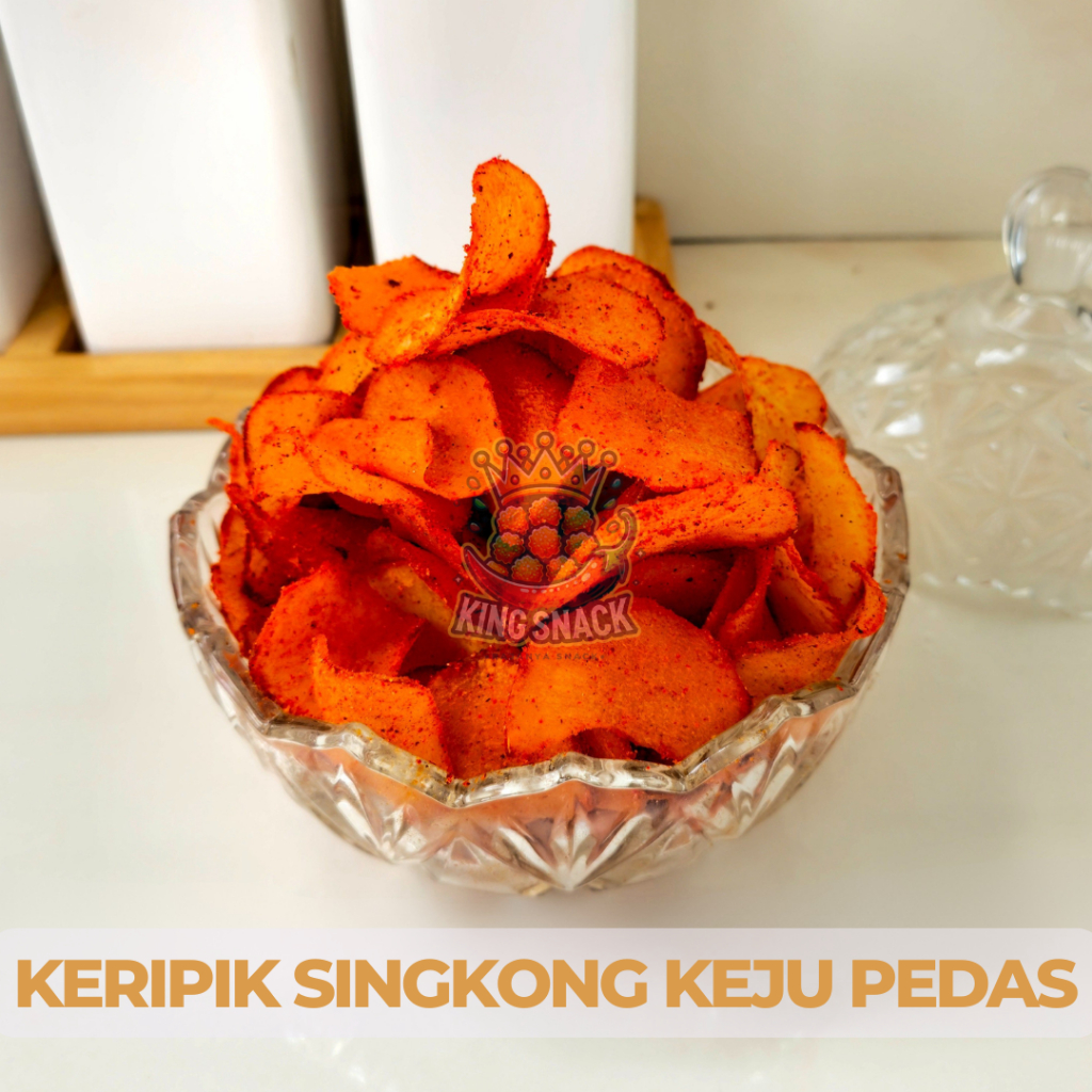 

KING SNACK - KERIPIK SINGKONG KEJU PEDAS