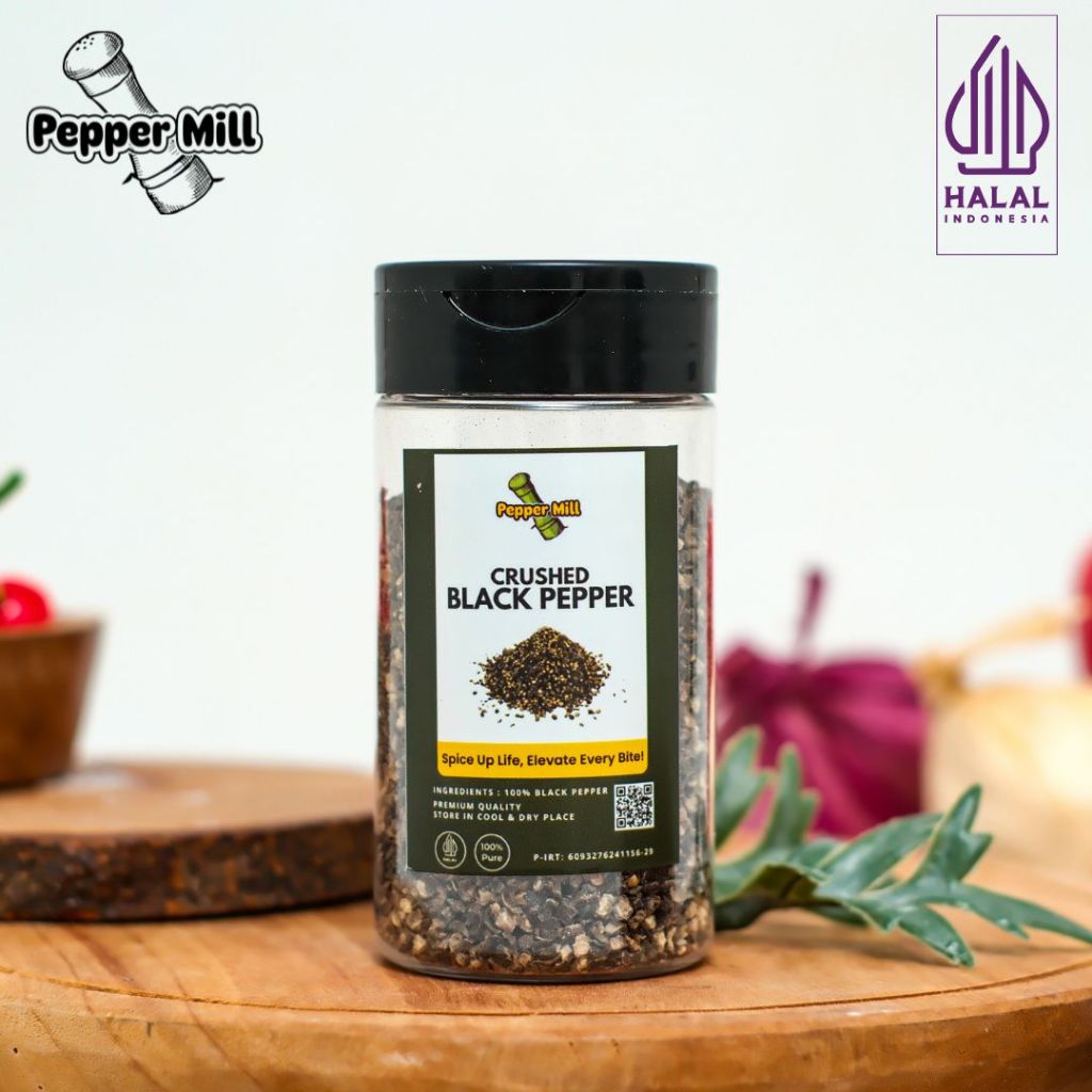 

Pepper Mill Lada Hitam Kasar / Crush Black Pepper – Rasa Pedas Alami untuk Hidangan Lezat