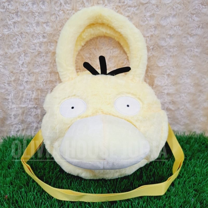 Tas Tenteng Psyduck Kuning Tas Slempang Pokemon Psyduck Sling Bag Psyduck Tas Boneka Pokemon Psyduck