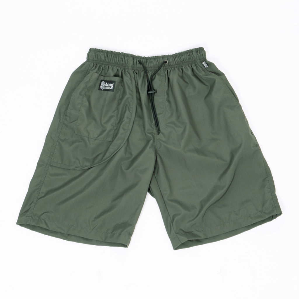 Aeng - Boardshort Polos BIS - Celana Pendek Pria - Army Waterproof