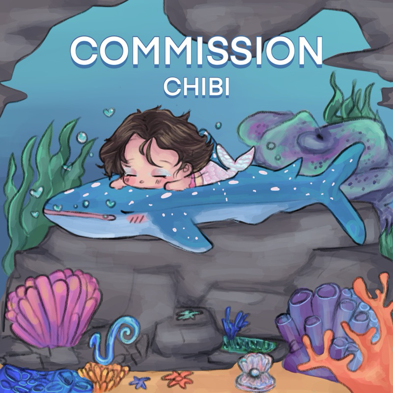 

⋆˚꩜｡#OPEN commission art chibi (soft file) (illustrasi chibi, gambar)