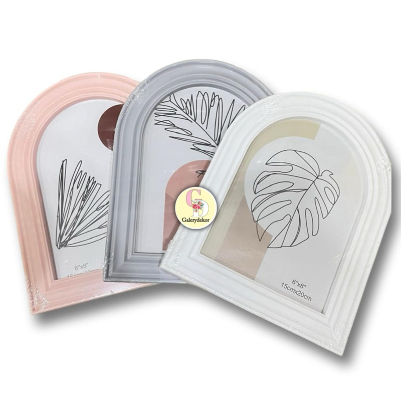 BINGKAI FOTO MEJA  AESTHETIC/FRAME FOTO UNIK SERBAGUNA PINK/PAJANGAN RUMAH SERBAGUNA UNIK