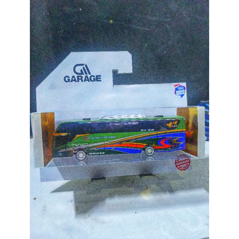 MINIATUR BIS PO ALS ANTAR LINTAS SUMATERA JET BUS 5 SKALA 1:87 MAINAN KOLEKSI ANAK DIECAST BIS