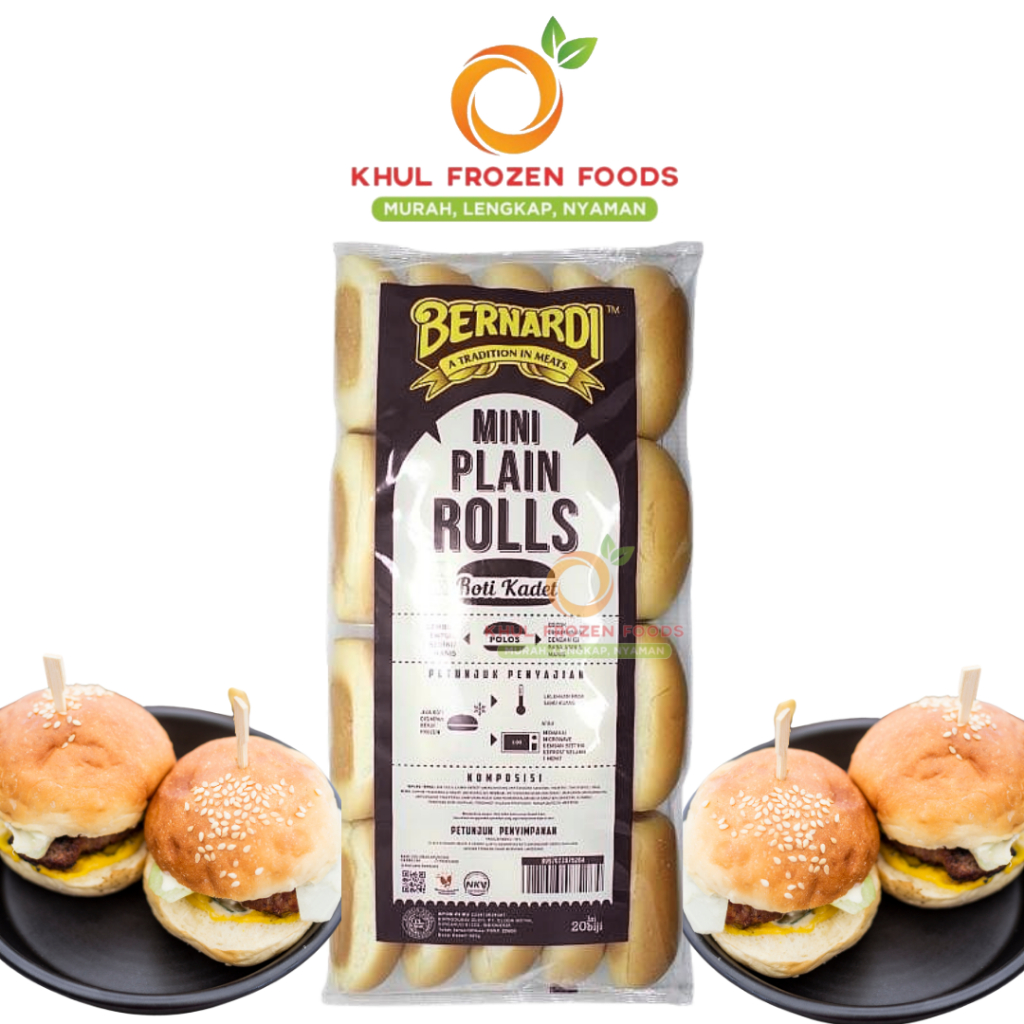 

Bernardi Roti Burger Mini isi 20 500gr / BERNARDI / roti burger mini / Roti burger