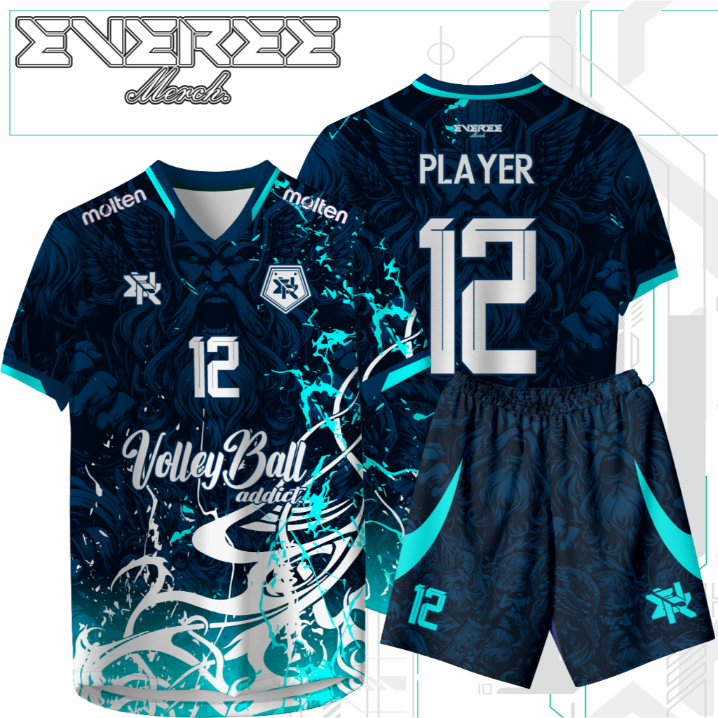 JERSEY VOLLY ODIN GLORY BAJU VOLI COWOK CEWEK FULL PRINT GRATIS NAMA,TEAM,SPONSOR,NOMOR,LOGO