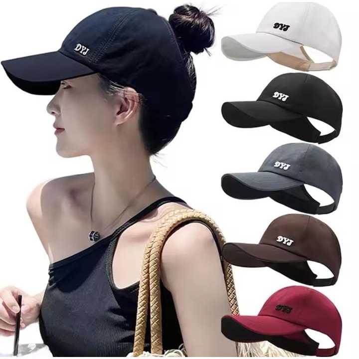 Topi Wanita Senam Pantai Golf Sport Sepeda Aerobic Tennis Pelindung UV Wanita Import