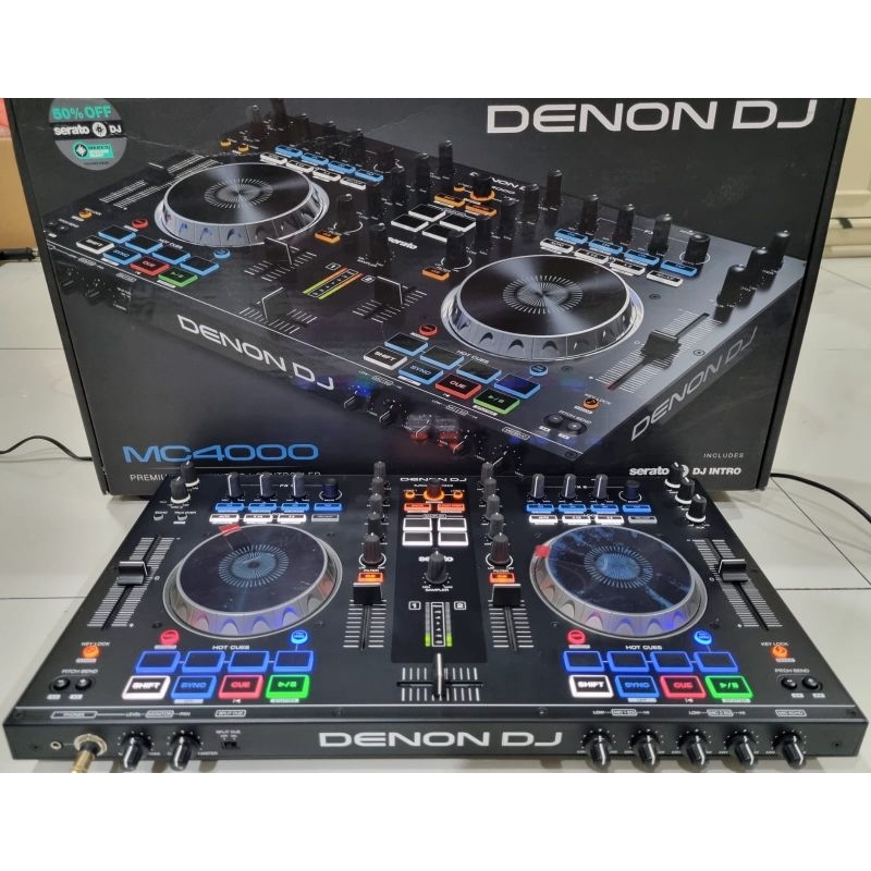 Alat DJ Denon MC4000 Fullset Box Controller DJ Denon Like Pioneer DJ XDJ CDJ DDJ MC 4000 Serato Edit