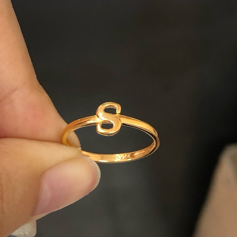 A13.1- CINCIN HURUF S 0.77GR KADAR 300 UKURAN 11
