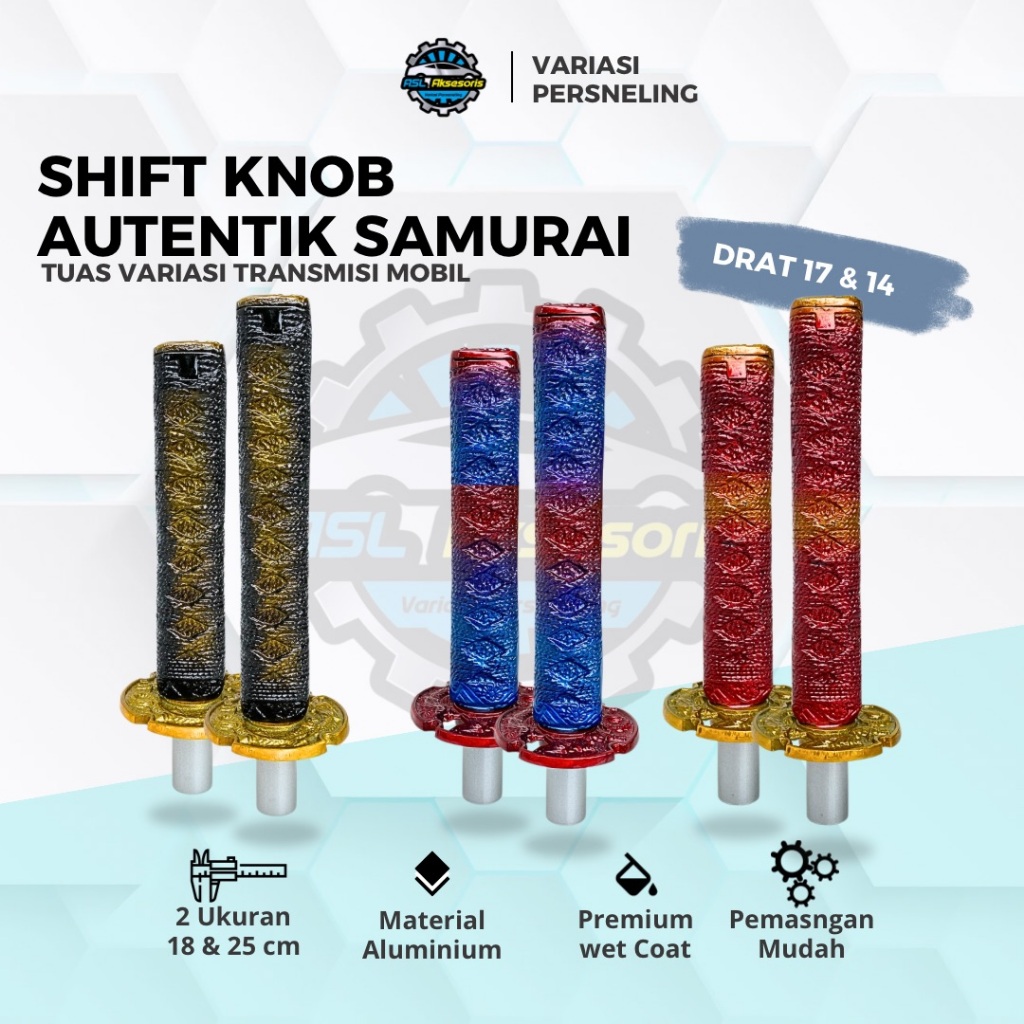 Tuas Persneling Mobil Shift Knob Model Samurai Katana Universal