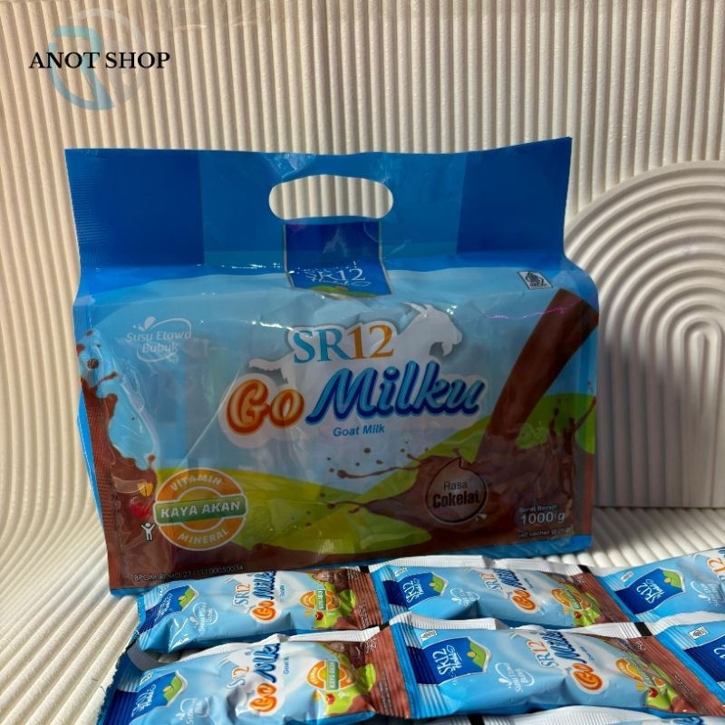 

[1BALL ISI 40PCS] Go Milku Sachet Rasa Cokelat - Susu Kambing Etawa Asli