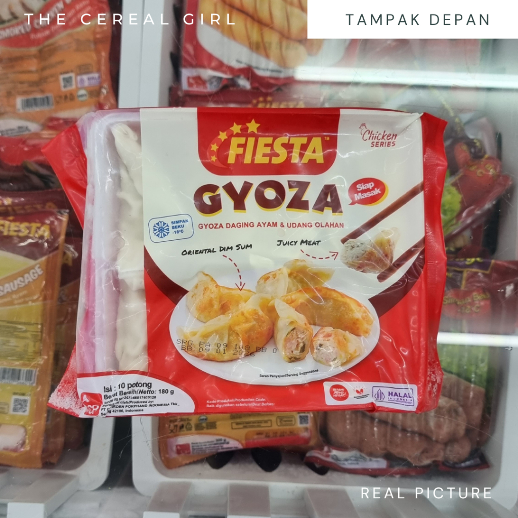 

[KONDISI BARU - 100% ORIGINAL] FIESTA Gyoza Daging Ayam dan Udang Olahan (Isi 10) 180gr