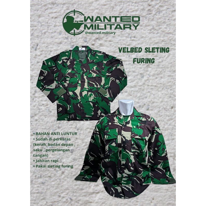 Wanted Military PDL Velbed Sleting Furing