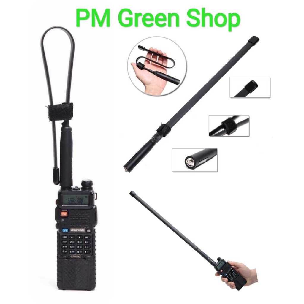 Banana Sport Antena Ht Ksun Uv60D Tactical Antena Jarak Jauh Dualband Sma Female