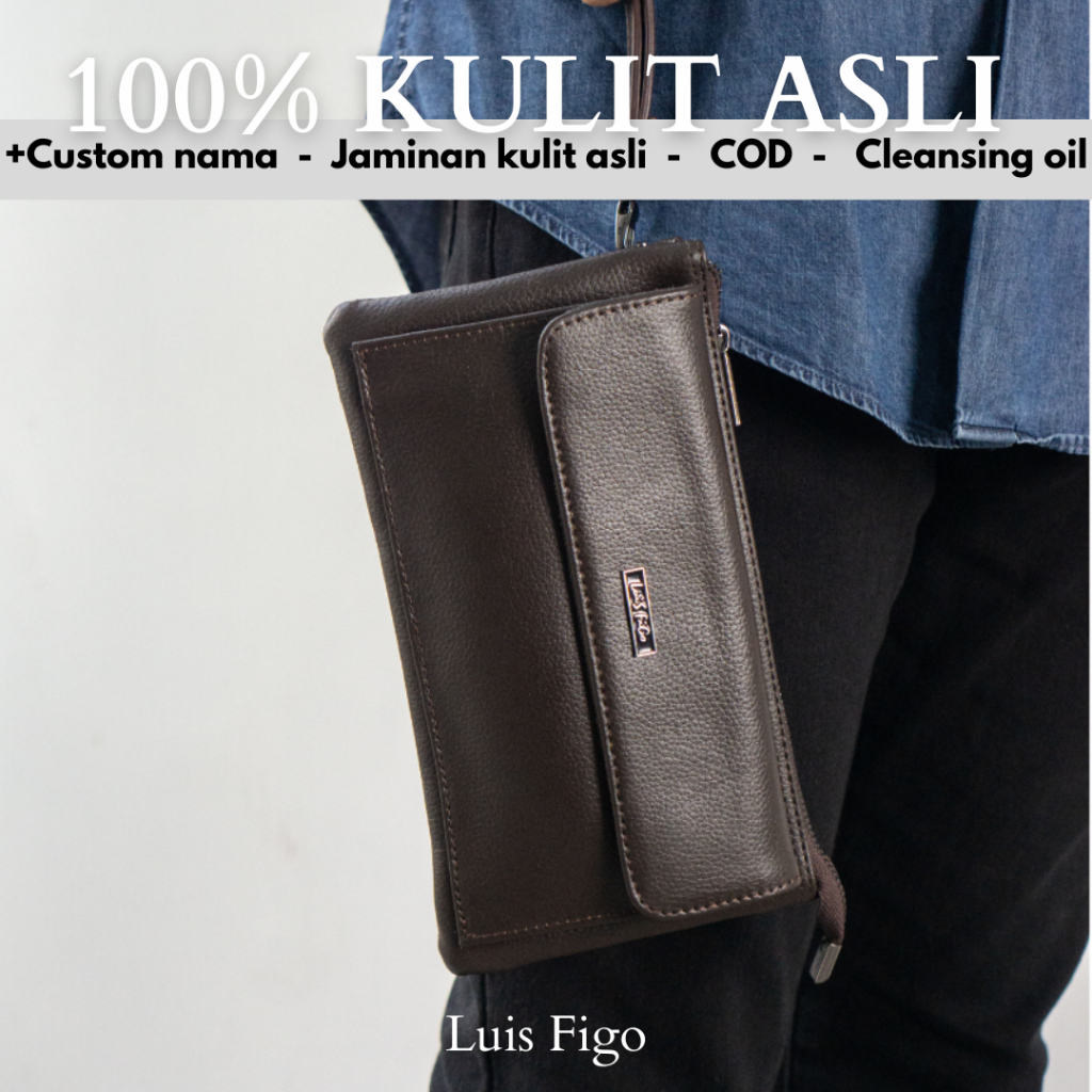 CLUTCH / HAND BAG / TAS PRIA KULIT ASLI LUIS FIGO [LUIS 255]