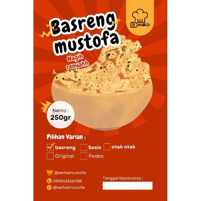 

Basreng Mustofa Nagih Renyah
