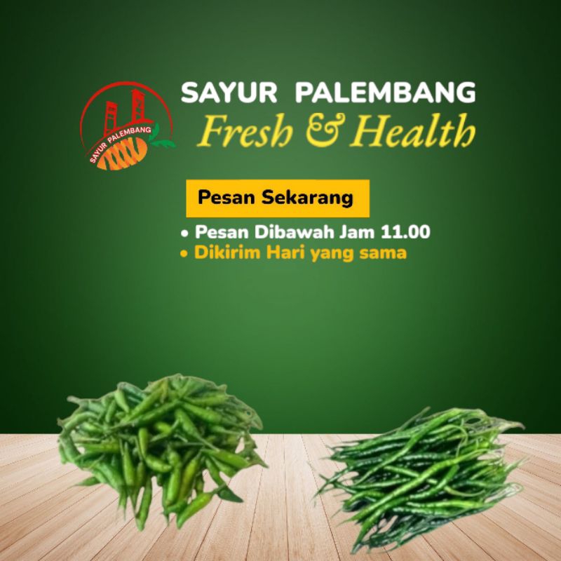 

Cabai Jengki Campur Cabai Hijau - Sayur Palembang