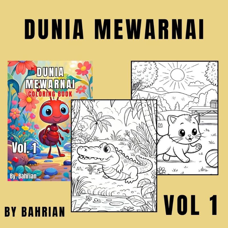 

DUNIA MEWARNAI - COLORING BOOK VOL.1