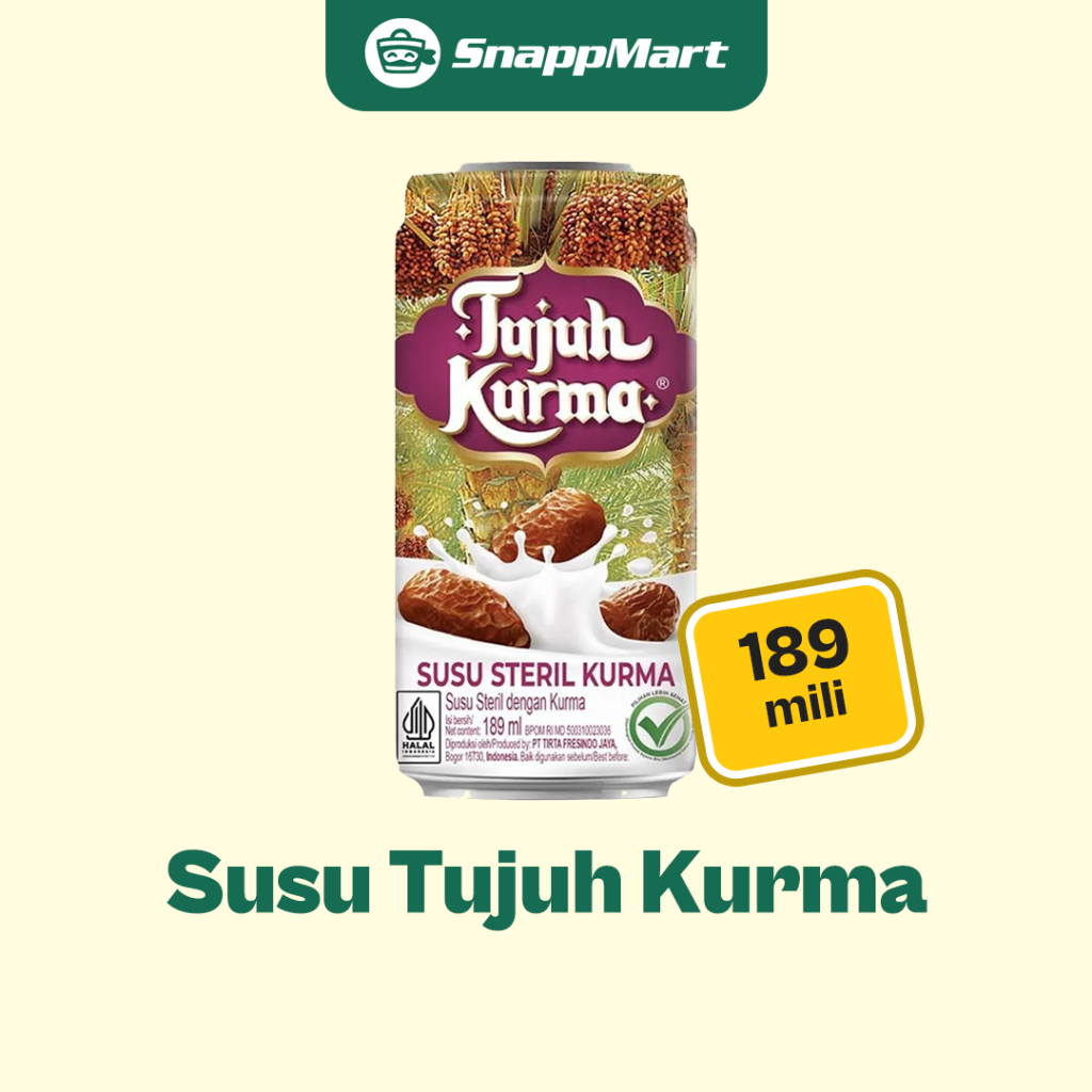 

Tujuh Kurma Susu Steril (189 ml) - INSTANT / SAMEDAY - Minuman