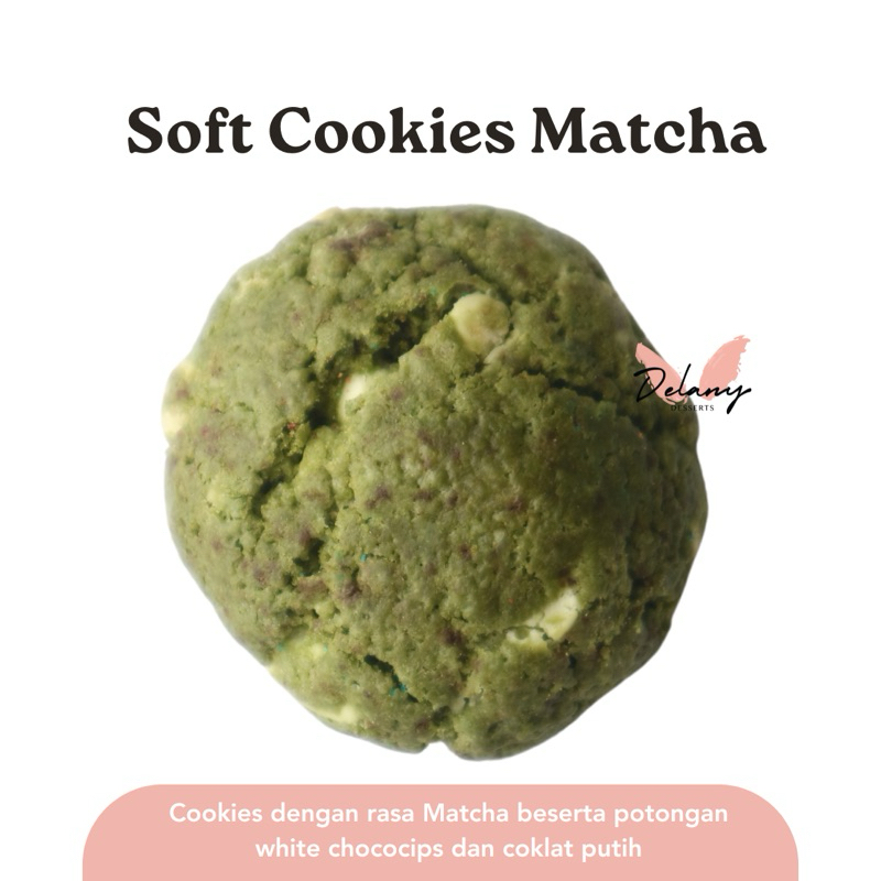 

Matcha Cookies Soft Cookies Premium by Delany Desserts