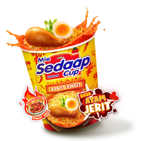 

Mie Sedaap Cup Rawit Bingit Rasa Ayam Jerit 75 gr