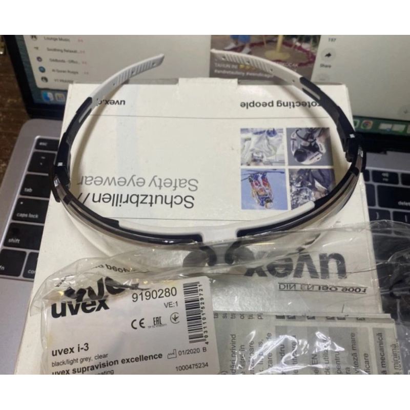 Uvex eyewere safety Kacamata safety Eyewear Uvex i3 9190280