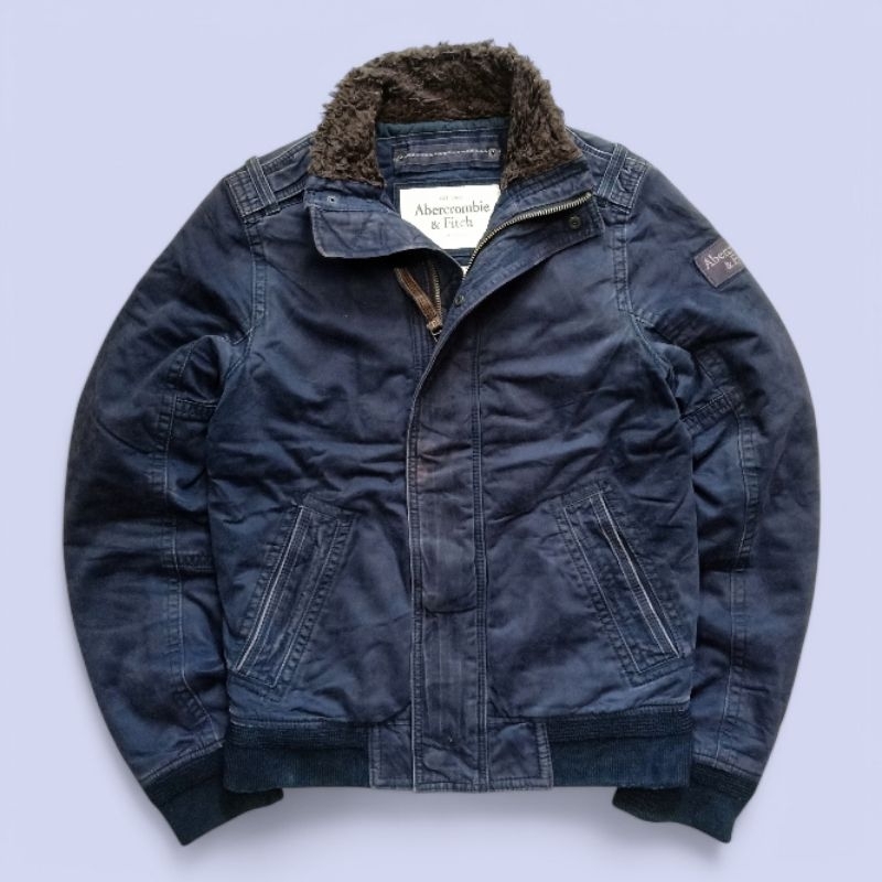 Abercrombie Casual Canvas Quilted Jacket - Jaket Tebal Winter Pria Second Branded Preloved
