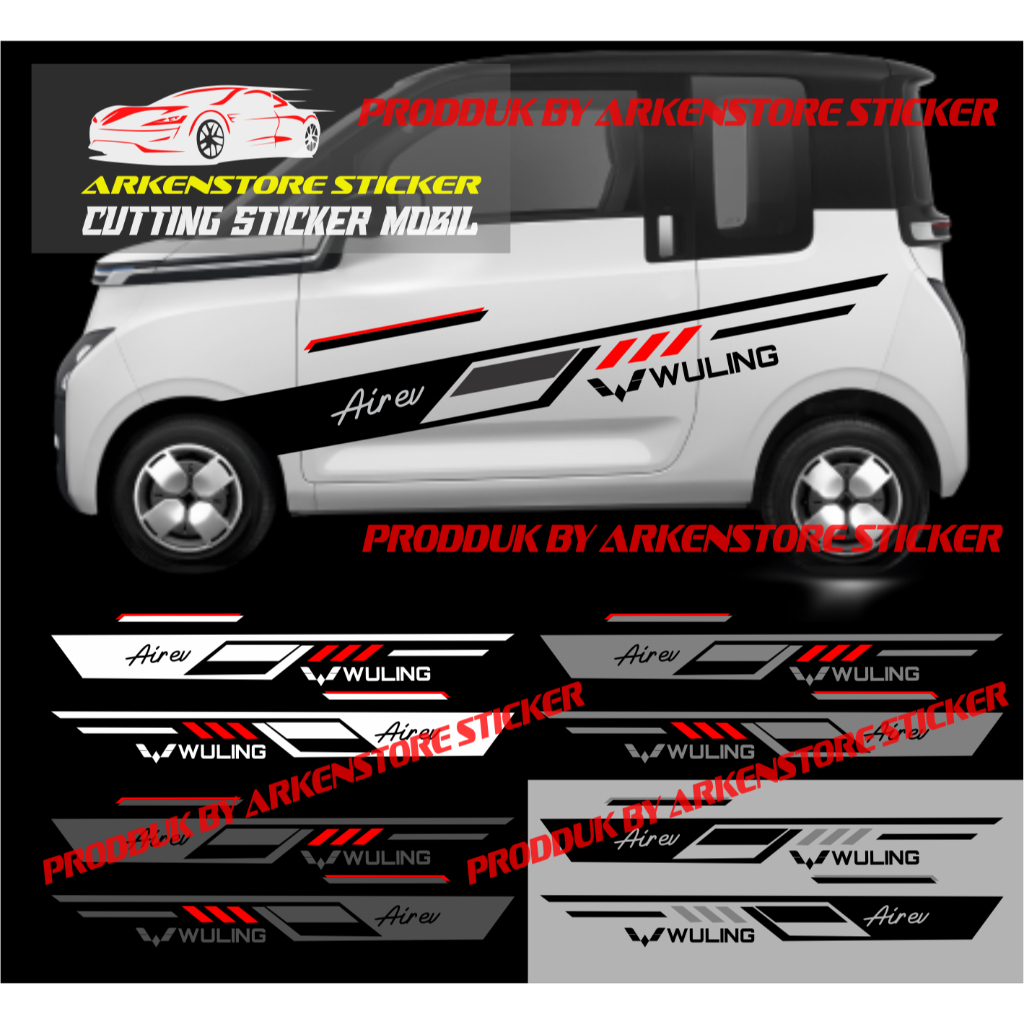 STRIPING STICKER MOBIL WULING AIR EV STICKER SAMPING MOBIL AIR EV