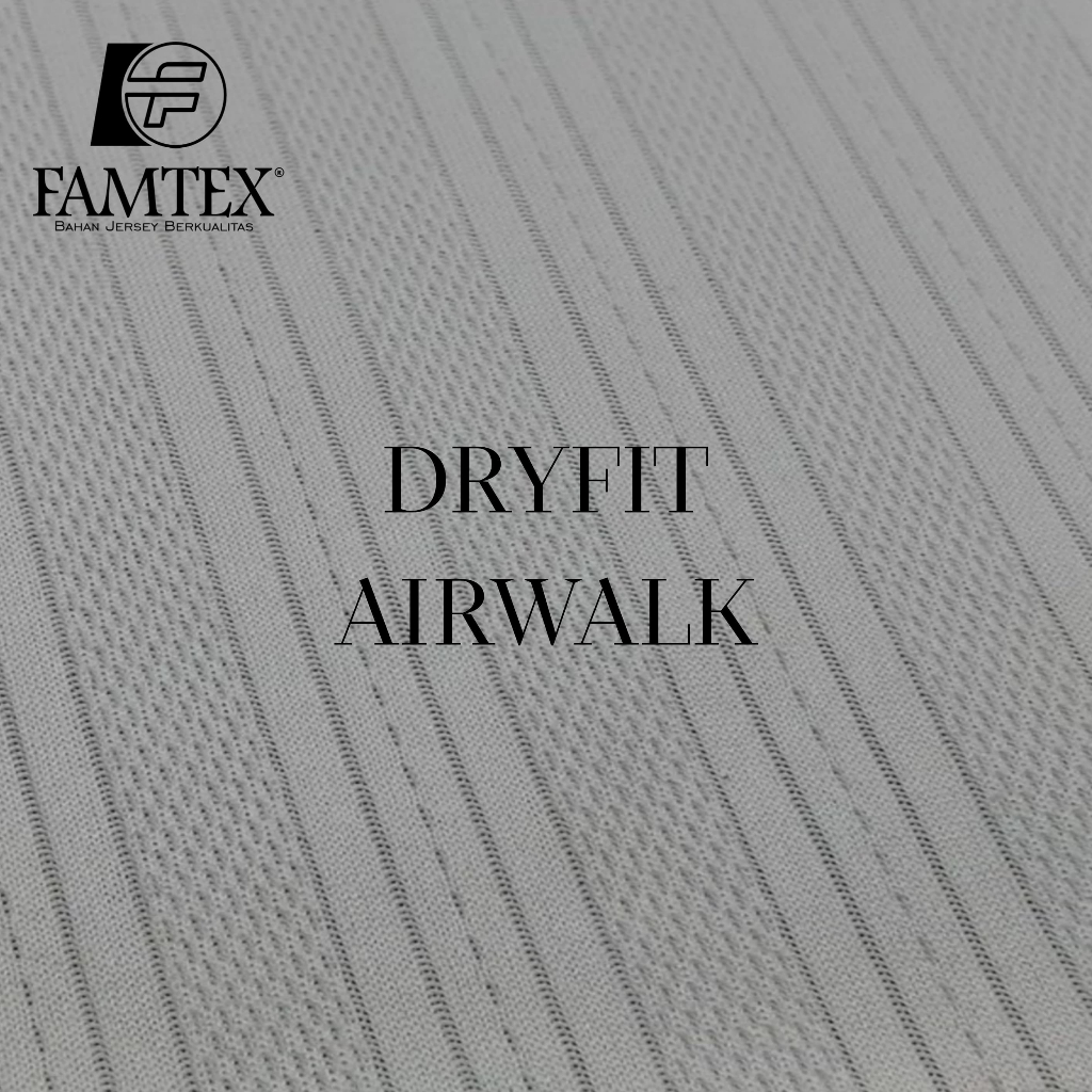 Bahan Kain Jersey Dryfit Airwalk Putih Premium Drifit