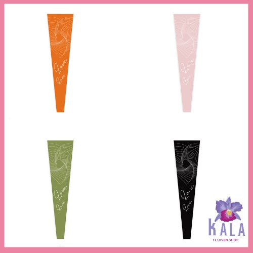 

50 Lembar Plastik buket bunga single satuan flower wrapping SF09