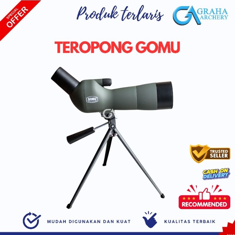 TEROPONG PANAHAN GOMU | EYEBRE | NIKULA |SVBONY MONOCULAR 20 X 60 X 60