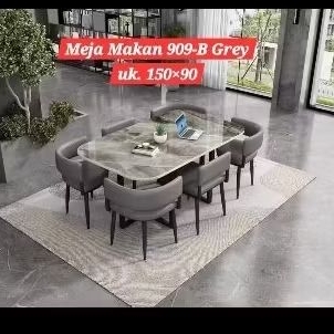 Meja Makan Granit kursi 6