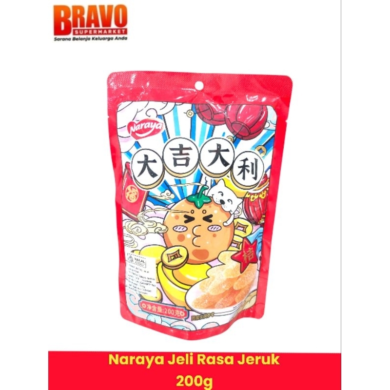 

Naraya Mini Orange Candy / Permen Imlex CNY / Permen Jelly Rasa Jeruk 200gr