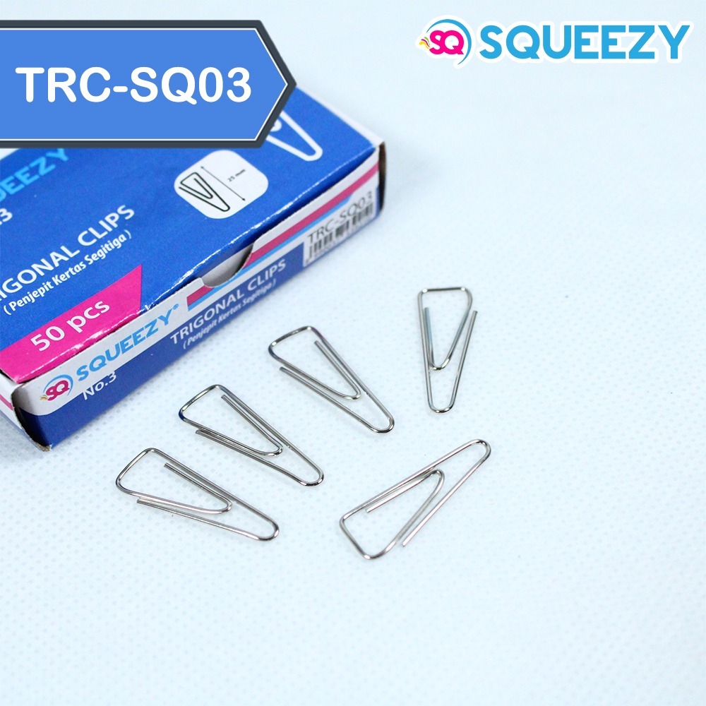 

Trigonal Clip / Klip / Penjepit Kertas Squeezy No.3