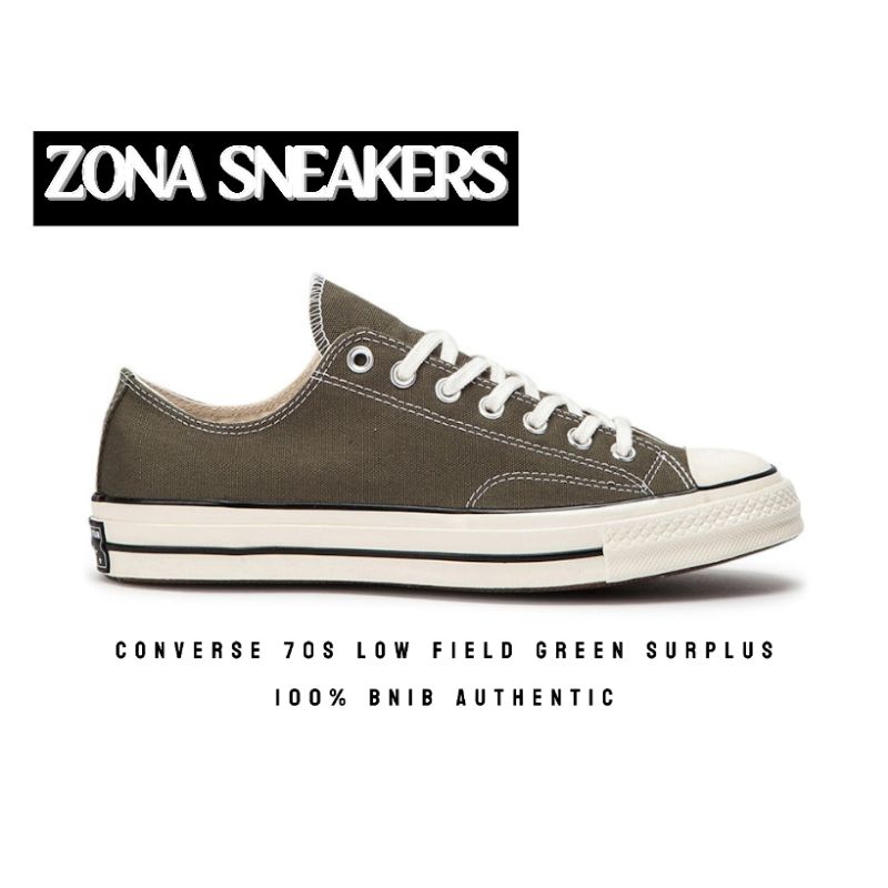 Sepatu Converse 70s Low Field Green Surplus