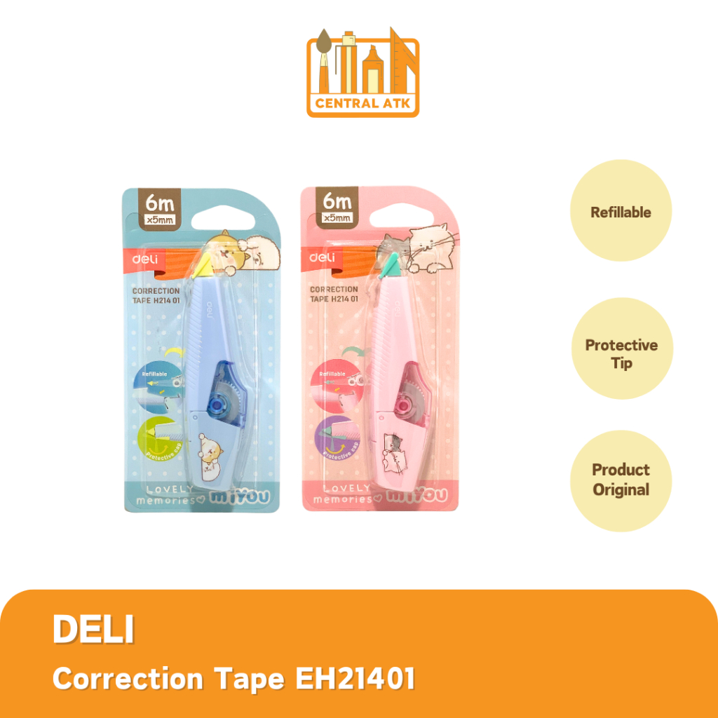 

DELI | TIPE-X | TIPE X KERTAS CORRECTION TAPE 6M EH21401