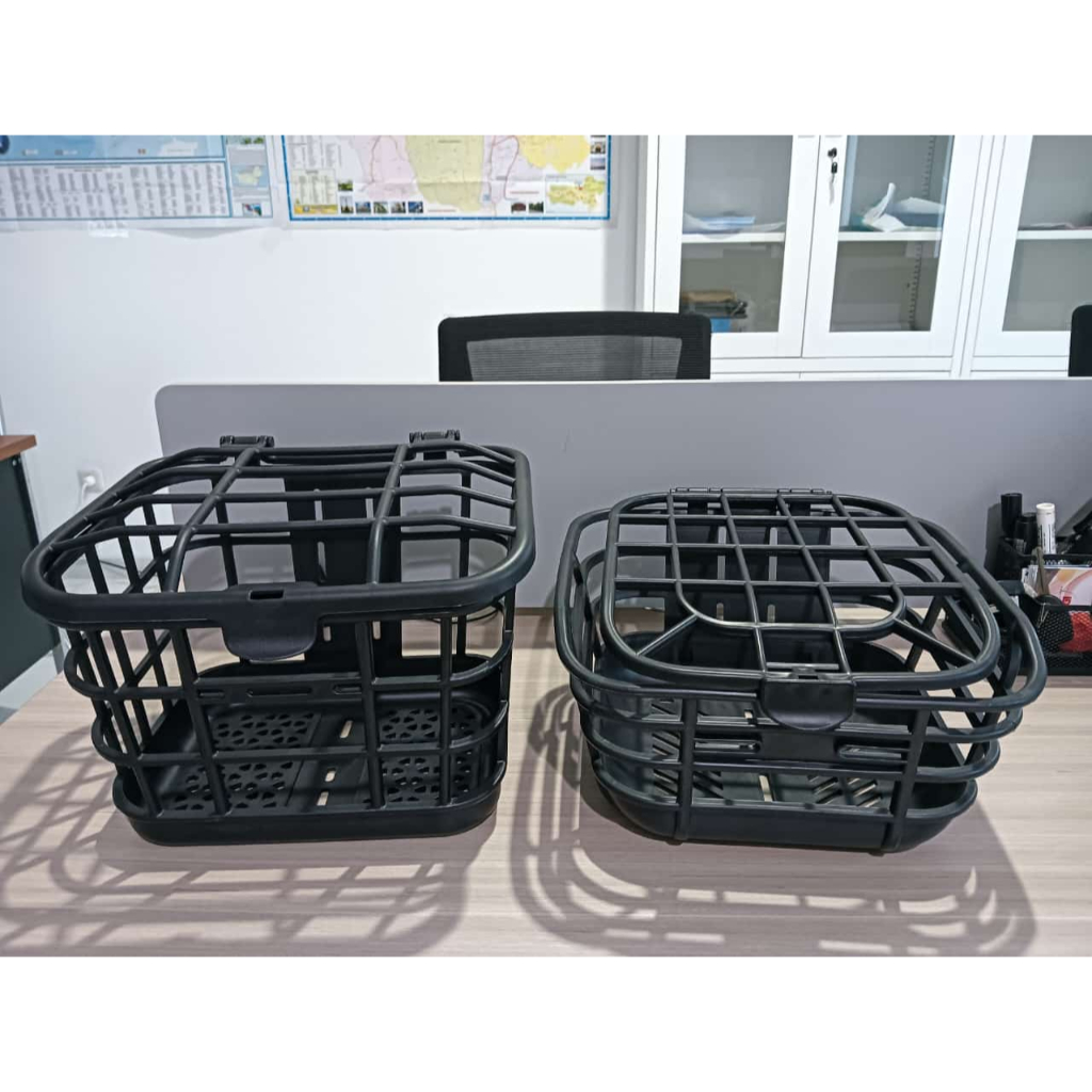 Keranjang Sepeda Listrik Plastik kingev Keranjang Plastik Sepeda Listrik Universal Bahan Tahan Air