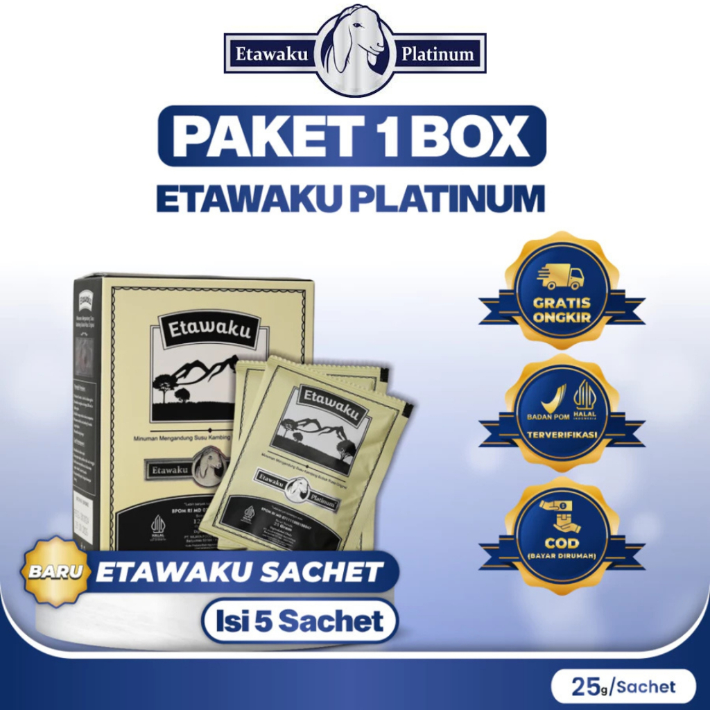 

Etawaku Platinum Sachet | Etawaku paltinum new varian 1 Box 5 sachet