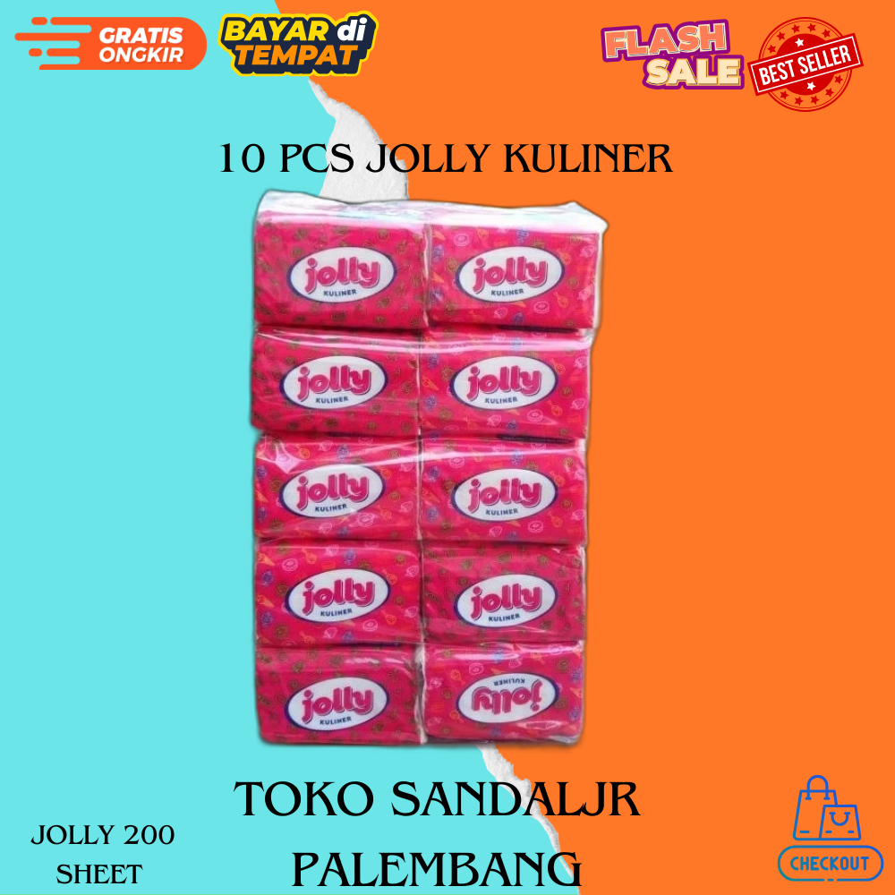 JOLLY TISSUE 10PACK POP UP// JOLLY POP UP 200 SHEET Multipack