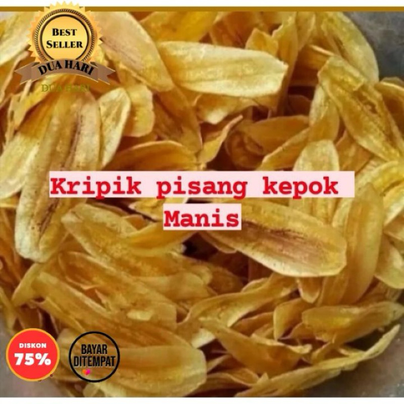 

KERIPIK PISANG KEPOK MANIS RENYAH 125gr / 250gr / 500gr / 1 Kg